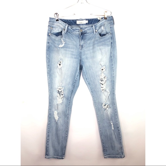 Torrid Distressed Denim Jeans 